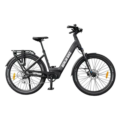 Produktbild von BERLIN SUV matt schwarz - E-Bike, Bafang 48V 250W Hinterradmotor, Schwalbe Sam K-Guard 27,5x2,35 mit Suntour XCM Hydraulic Suspension