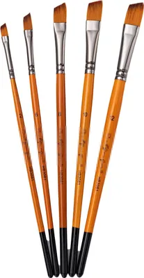 Obrázek produktu pro 5ks Draw Paint Brushes Set Kit Artist Paintbrush with Nylon Hair for Artist Acrylic Aquarelle Watercolor Gouache Face Painting for Great Art Drawing Supplies for Painter Students - Angular Brushes (Umělecké štětce)