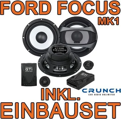 Produktbild von Crunch GTi6.2C Blackmaxx 16,5cm 2-Wege-System für Ford Focus MK1 - justSOUND