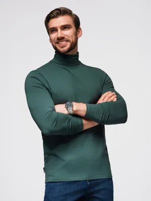 Obrázok produktu pre Ombre Clothing Pánsky rolák Prewoom tmavo zelená L