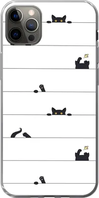 Produktbild von MuchoWow® Handyhülle Schutzhülle Hülle für Telefoonhoesje iPhone 13 Pro Max Katze - Muster - Maus - Jungen - Mädchen - Kinder - Kinder Silikon Softcase Handy Hülle - Mobiltelefon