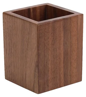 Image de Porte-crayons en bois pour le bureau et la maison