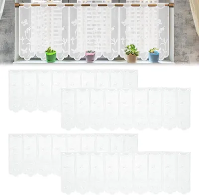 Produktbild von Transparenter Vorhang, weiß, 130 x 45 cm