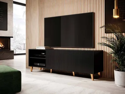 Image de Meuble TV 150 cm CRATO – noir