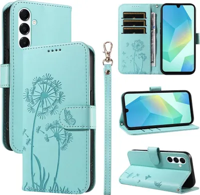Produktbild von Samsung Galaxy A17 Hülle - Coverup Pusteblume Klapphülle - Mintblau