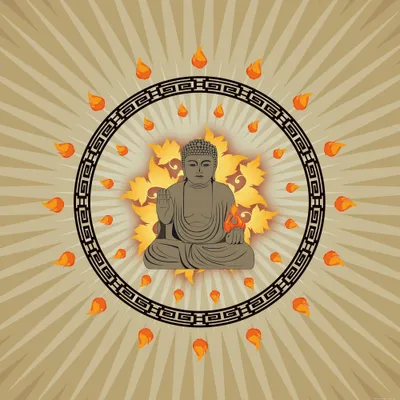 Obrázok produktu pre Duchovnosť Art Print Picture - Budha Osvietený (100 x 100 cm)