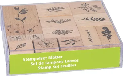 Produktbild von HEYDA Stempelset Blätter 15 Stück