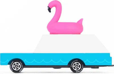 Immagine prodotto di Candylab auto giocattolo Flamingo Wagon - auto in legno retrò per bambini