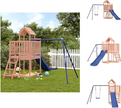 Produktbild von vidaXL Spielturm Massivholz Douglasie -  Schaukeln & Spieltürme