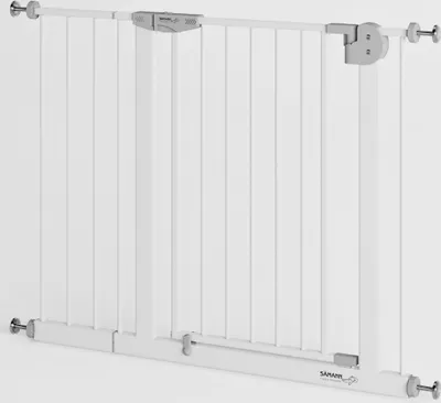 Produktbild von Türschutzgitter & Treppenschutz, Tür mit 90° Stop, ohne Bohren 95-105 cm