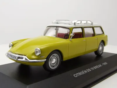 Produktbild von Citroen DS 19 Break Kombi 1960 gelb weiß Modellauto 1:43 Solido