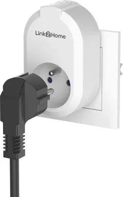 Immagine prodotto di Presa intelligente, confezione da 2, LINK2HOME, 230 V, WLAN, compatibile con Google Home, Alexa, Tuya, bianco