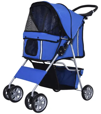 Produktbild von PawHut Hundewagen Hundebuggy Pet Stroller Hunde Buggy mit 4 Rolle in 4 Farben