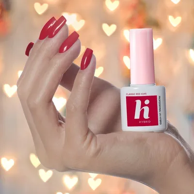 Produktbild von Hi Hybrid Hybrid Nagellack Nr. 245 Klassisches Rot 5ml