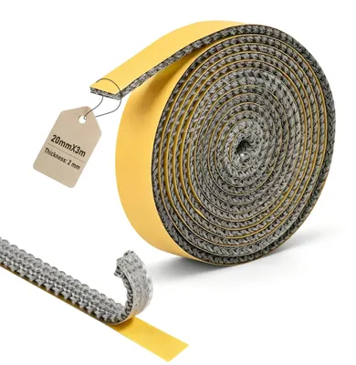 Image de Ruban d'étanchéité pour cheminée, 2 mm x 20 mm x 3 m, adhésif