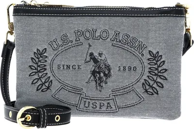 Image de U.S. POLO ASSN. sac à épaule bandoulière Victoria Double Zip Crossbody Bag Black noir
