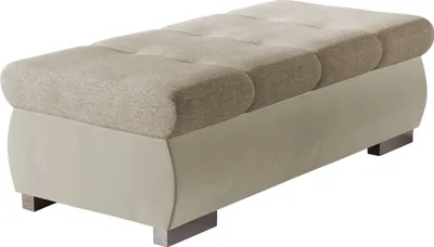 Produktbild von MIRJAN24 Polsterhocker Orkan Groß, Moderne Sitzhocker vom Hersteller, Holzkonstruktion, 120x60x39 cm (Farbe: Magic Velvet 2201 + Matana 17)