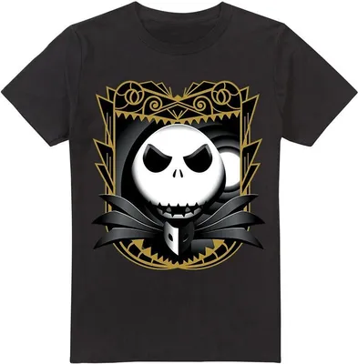 Immagine prodotto di The Nightmare Before Christmas - Maglietta da uomo TV5293 (XL) (Nero)