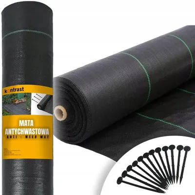 Zdjęcie produktu dla Mata antychwastowa agrotkanina ściółkująca agrowłóknina 0,8x50 m uv + kotwy 50 szt..