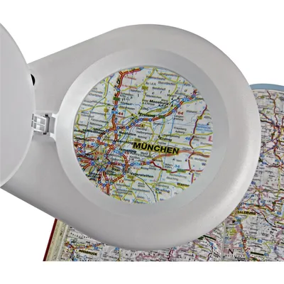 Image de MAUL Lampe loupe MAULviso LED 6.500 K Pied blanc
