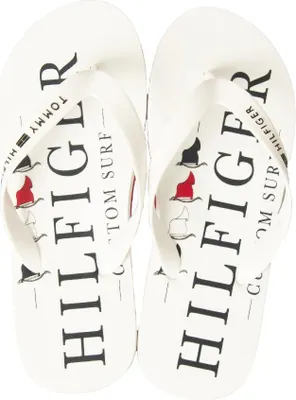 Immagine prodotto di Infradito uomo TOMMY HILFIGER ciabatta mare piscina flip flop beachwear articolo FM0FM02699, EUR 44 - UK 10 - USA 11 - CM 28, Gomma 100%