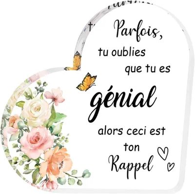 Productafbeelding van Acryl Hart Decoratie - Woondecoratie Plaquette - Cadeau Geven - Hartvormige Acrylplaat - 12 x 12.2 cm - Transparant