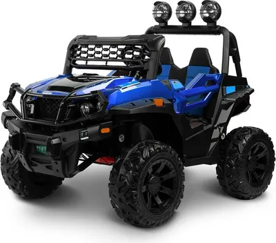Batteriebetriebenes Geländefahrzeug Toyz Timus in Blau mit Bluetooth