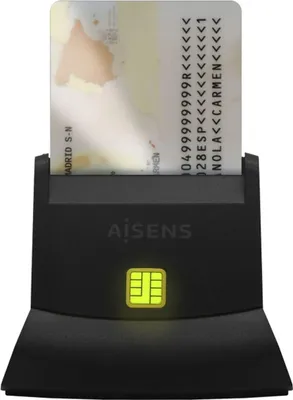 Produktbild von DNI-/SIP-Kartenleser Aisens ASCR-SN05-BK Schwarz