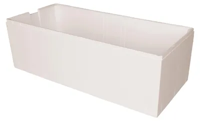 Produktbild von Calmwaters® Wannenträger 170 x 75 cm Modern Square, Passend für Rechteck-Badewanne 170x75 cm, Styroporträger, Schall- und wärmedämmend, Direkt verfliesbar, Badewannenträger in Weiß, 03AX3359