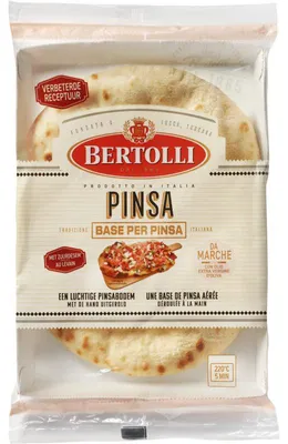 Produktbild von Bertolli Pinsa 230g – Italienischer Pizzateig, knusprig & luftig, schnell zubereitet