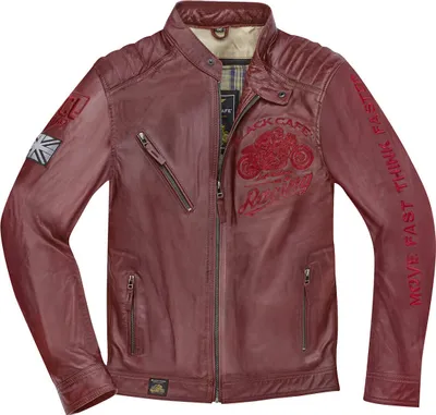 Produktbild von Black-Cafe London Istanbul Motorrad Lederjacke, rot, 48
