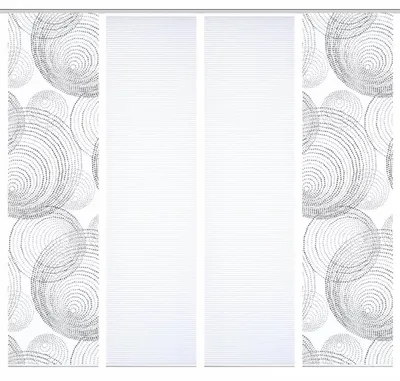 Produktbild von 84111 SPIRO Schiebegardine recyceltes Polyester, Bambusoptik, 245x60