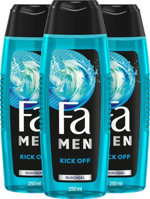 Produktbild von FA Duschgel 250 ml Men Kick Off, 3x 250 ml