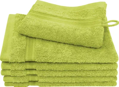 Produktbild von Dyckhoff Waschhandschuhset Siena apfel, 16 x 21 cm, 6-tlg.
