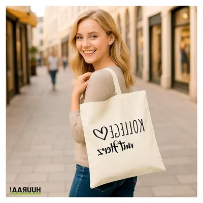 Produktbild von Jutebeutel Kollege mit Herz 10 Liter Baumwolle Tasche Geschenkidee