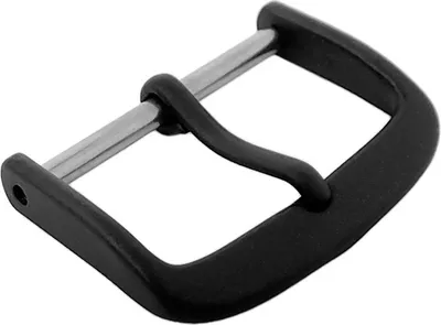 Produktbild von Minott Dornschließe Edelstahl IP schwarz für Lederarmbänder 10-20mm, Anstoß:16 mm