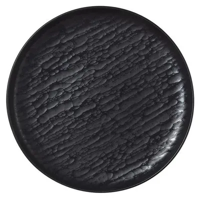 Produktbild von 6x Flache Teller 19 cm NOVA Smoke / schwarz Porzellan