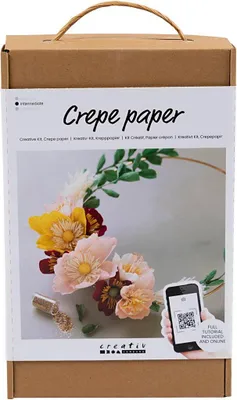 Produktbild von Creativ Company Hobby-Set Krepppapier, Kranz, Kreppverhältnis: 180 %, 1 Box