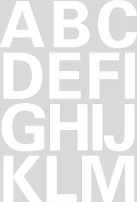 Produktbild von HERMA Letters 25mm A-Z film weatherproof white 2 sheets