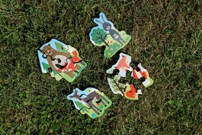 Obrázek produktu pro BeWooden 4 sady Puzzle 2,3,4,5 - Lišárna