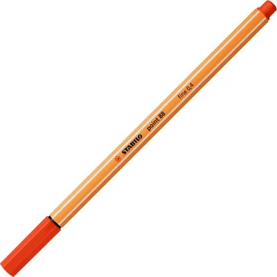 Obrázok produktu pre STABILO point 88, Červená, Jemná, Červená, Oranžová, Šesťhranný, Kov, 0,4 mm