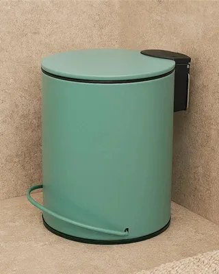 Immagine prodotto di Pattumiera 3 L soft close in acciaio verde Color