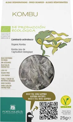 ALGI MORSKIE SUSZONE - KOMBU BIO 25 g - PORTO MUINOS