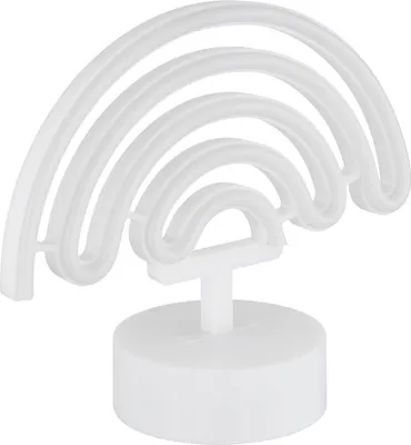 Produktbild von LED Tischleuchte, Regenbogen, weiß, Neonleuchte, H 19,5 cm
