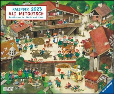 Produktbild von Ali Mitgutsch 2023 - Wimmelbilder - DUMONT Kinder-Kalender - Querformat 52 x 42,5 cm - Spiralbindung
