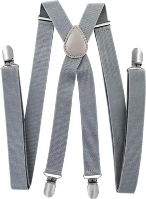 Productafbeelding van Brede X-vormige Bretels met 4 Sterke Clips voor Heren en Dames