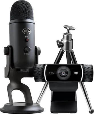 Produktbild von Logitech Pro Streamer Pack mit Blue Yeti USB-Mikrofon C922 Pro HD Webcam