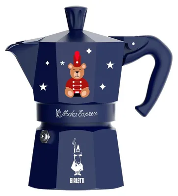 Obrázok produktu pre Bialetti Moka Express 3 Tassen Orsetto Blau