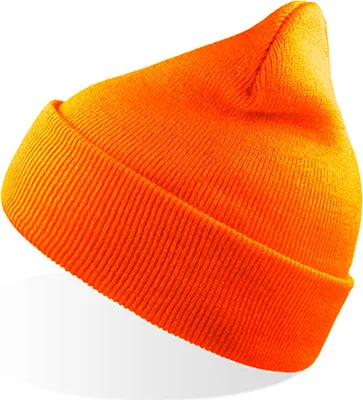 Produktbild von Atlantis WIND | Herren Winter Beanie mit Bündchen - Farbe: Orange - Größe: One Size