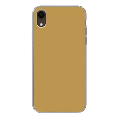 Produktbild von MuchoWow® Handyhülle Schutzhülle Hülle für iPhone XR Ockergelb - Farbe - Herbst - Gelb - Fest - Farben Silikon Softcase Handy Hülle - Schutzdeckel